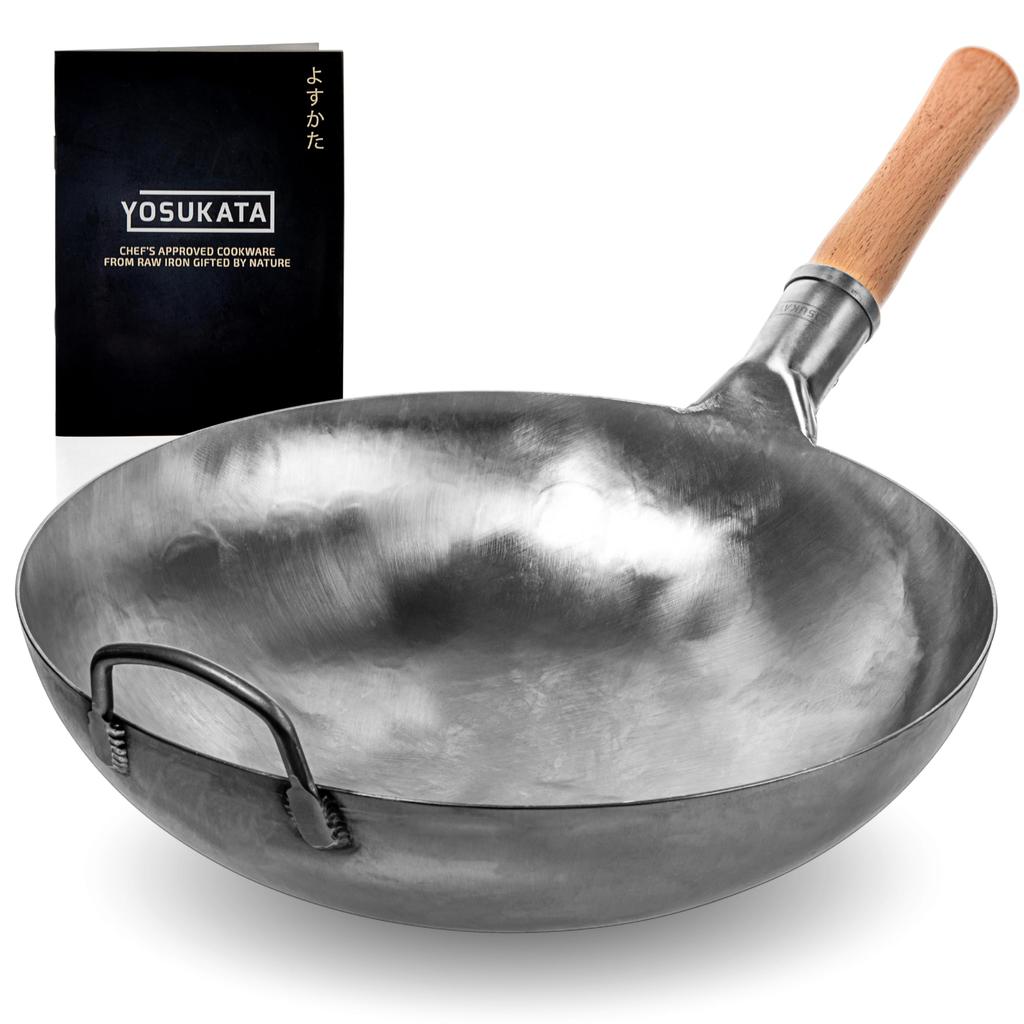 YAMADA KOGYO HAMMERED CHNESE WOK DOUBLE HANDLE THCKNESS 1.2MM | Double handle, Wok, Hammered