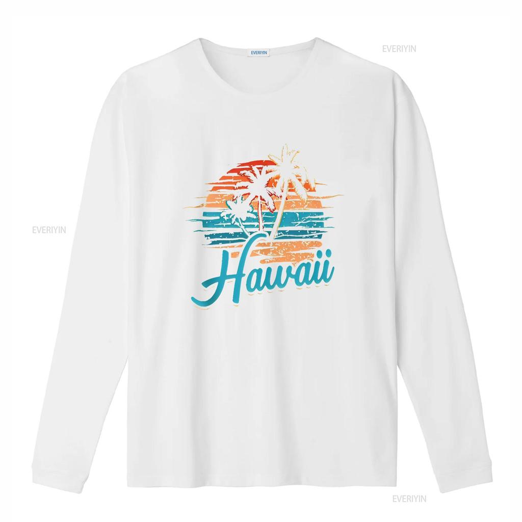 Womens Hawaiian Island Tropical Hawaii Design Vacation Souvenir T Shirt vintage Washed Top For Everyday Wear Comfortable Unisex