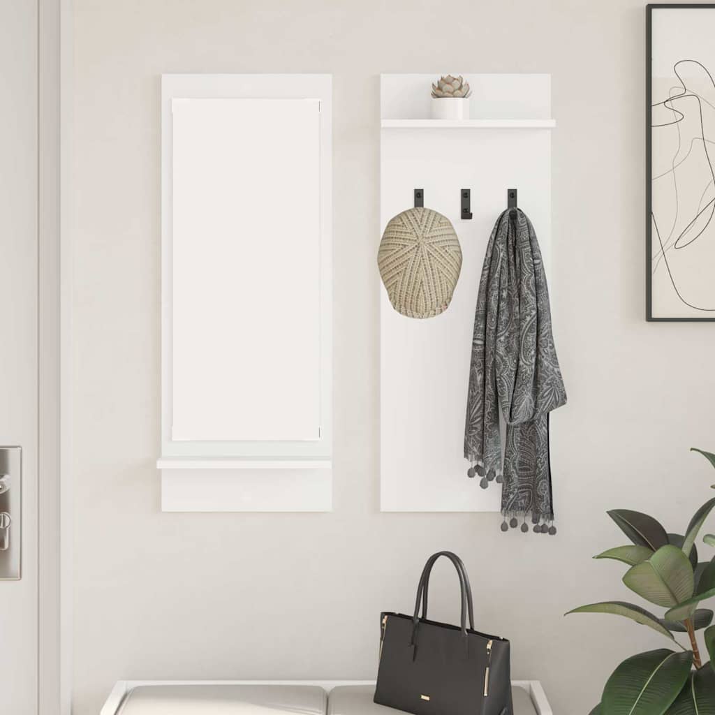 Wall Mounted Nightstand White 70 x 10 x 90 cm Engineered Wood