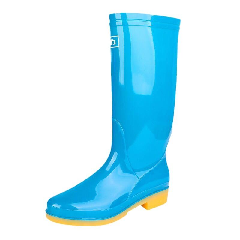 rain boots women's medium and high overshoes non-slip beef tendon sole labor insurance work glue shoes