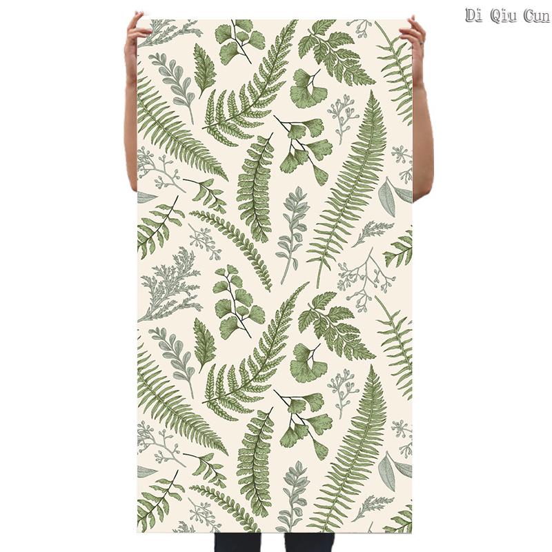 Regenwaldblätter Selbstklebende Tapete Grün Gefallenes Blatt Wandaufkleber Abziehen und Aufkleben Tapete für Schlafzimmer Heimdekoration