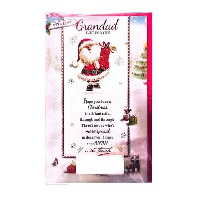 Simon Elvin Just For You Grandad Santa Claus Christmas Card (Pack of 6)