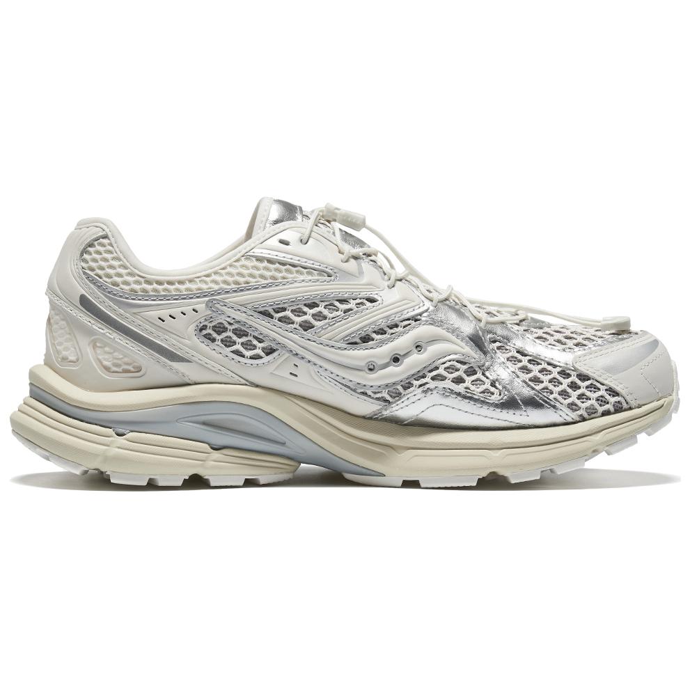 SAUCONY Kinvara Elite 4 Low Top Casual Training City Commute Running Shoes Unisex White Silver Saucony S79078-1