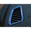 For Benz C-Class Blue Titanium Cover Trim 2015-21 Car Dashboard Side Outlet Vent