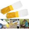 1Pair Beekeeping Gloves Protective Sleeves Breathable Anti Bee Plus Size Sheepskin Long Gloves For Beekeeper Beekeeping Tools