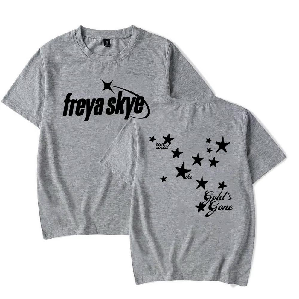 Hot Sale Freya Skye Golds Gone Tour Graphic Print Tshirt Men Women Crewneck Cotton Loose Casual Oversized Top Summer New Tee