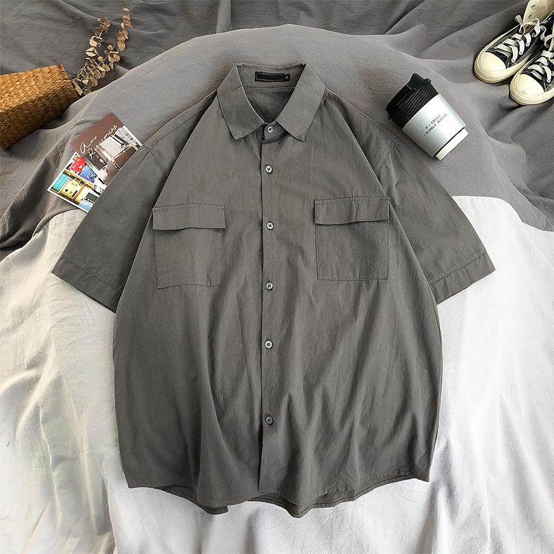 Korean Style Men's Summer Short-Sleeved Trendy Casual Shirt