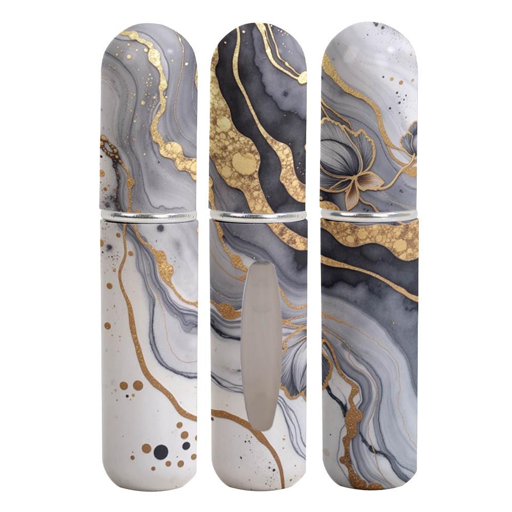 Marble Pattern High-end Printing 5ML Perfume Sub-bottling Sample Portable Travel Bottom Direct Charging