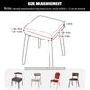 Jacquard Chair Seat Cover Elastic Rectangle Bar Stool Cover Elastic Chair Protector Removable Dust Covers Square Stool Covers