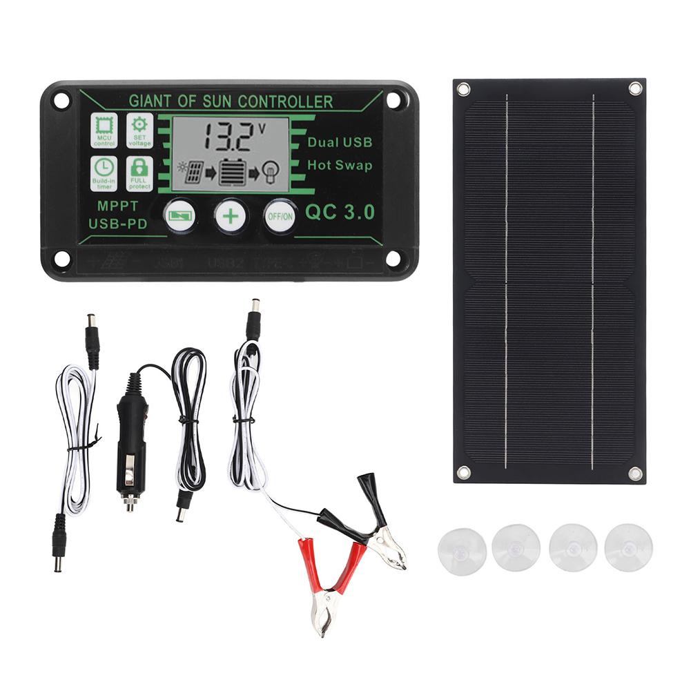 Off-grid Power 600W Solar Kit Solar Panel For Camping Charge Controller Monocrystalline Panel Easy Installation