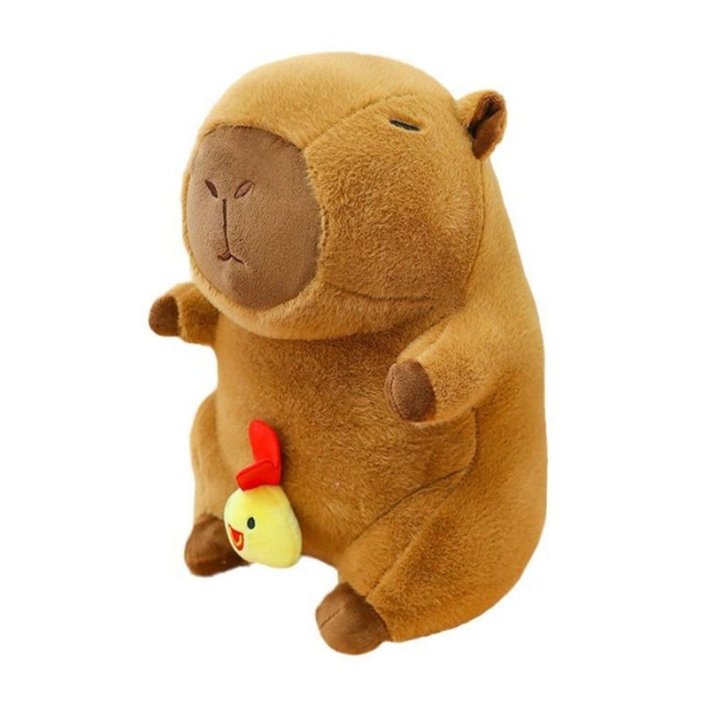 Miaomyao Plush Animal Toy, Capybara Chick, Fluffy and Soothing Item, Birthday Gift for Kids and Adults, 25cm