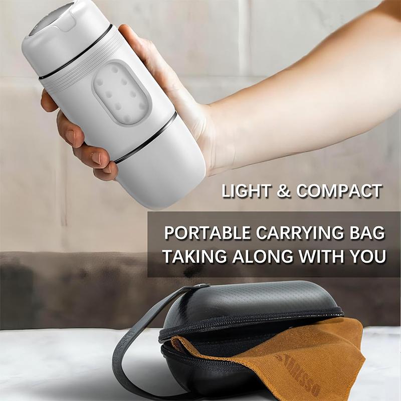 STARESSO Mini Travel Coffee Maker,2IN1 Portable Espresso Machine,Travel Gadgets Perfect for Travel,Camping,Hiking