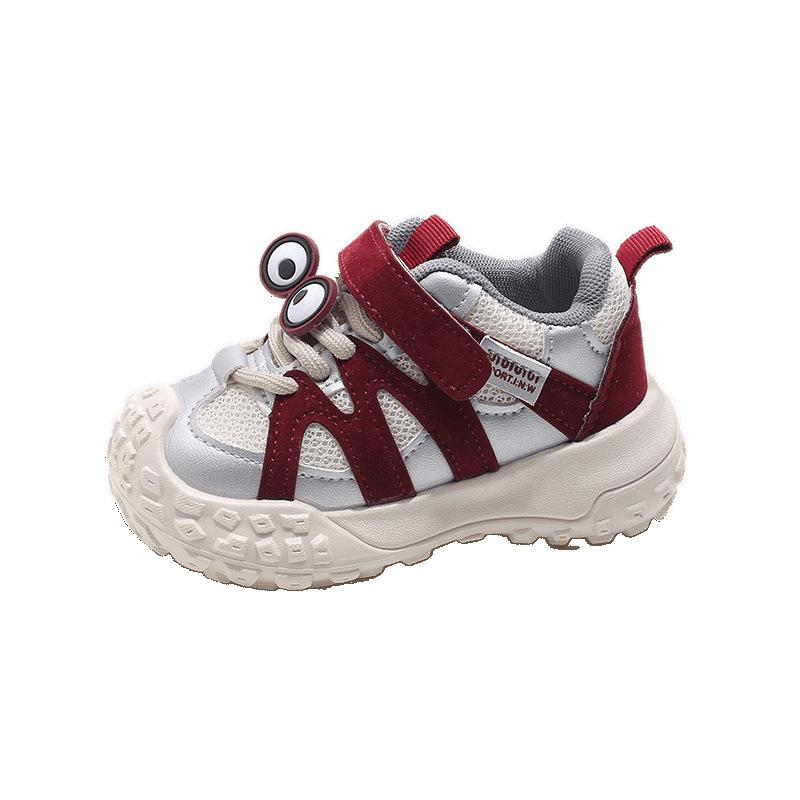 2025 spring new children's sports shoes girls mesh toddler shoes non-slip cartoon boys running shoes 2025