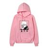 Jujutsu Kaisen Satoru Gojo Hoodie Unisex Fleece Sweatshirt Square Black White Manga Print Chinese Name Autumn Winter Pullover
