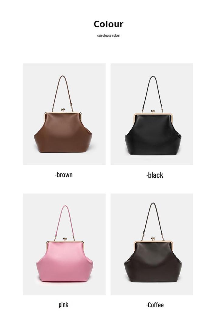 Trendy Large Capacity Women's Clasp Handbag - Versatile and Stylish Single Shoulder Bag