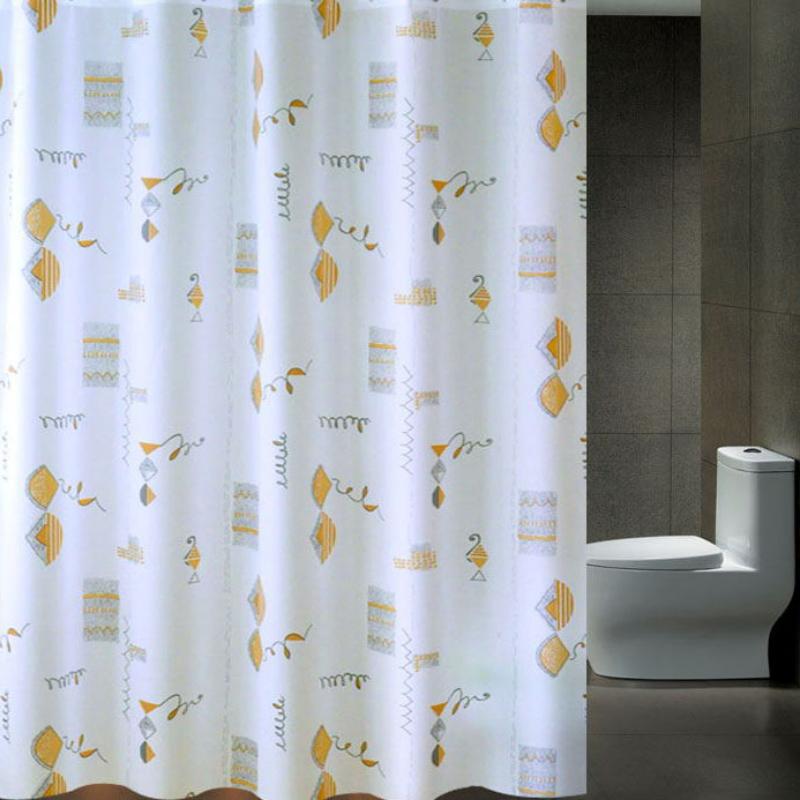 Household Waterproof Shower Curtain Bathroom Bathing Cover Mildew-proof Bath Curtains with Hook Portable Partition Screen Simple