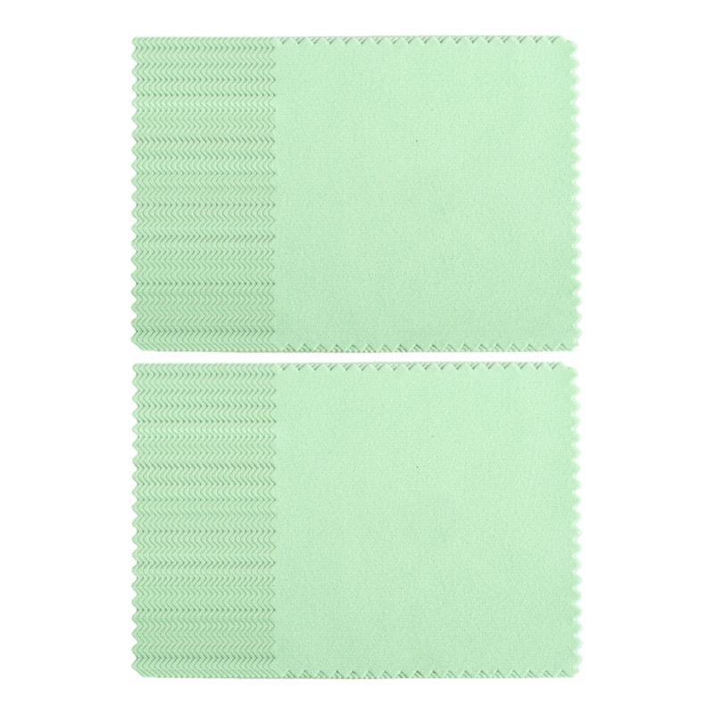 50PCS Practical Jewelry Cleaning Fabric Polishing Cloth 17 Color Option Jewelry Buffing Accessories for Various Bangles