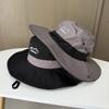 Spring and summer new thin mountaineering quick-drying hat women's outdoor big eaves sunscreen bucket hat sunshade sunscreen camping hat