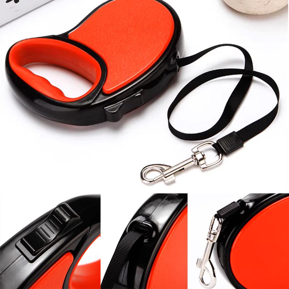 3M/5M Retractable Dog Leash Outside Traveling Puppy Collar Automatic Walking Hiking Harness Strong Nylon Small Dog Rope For Pets