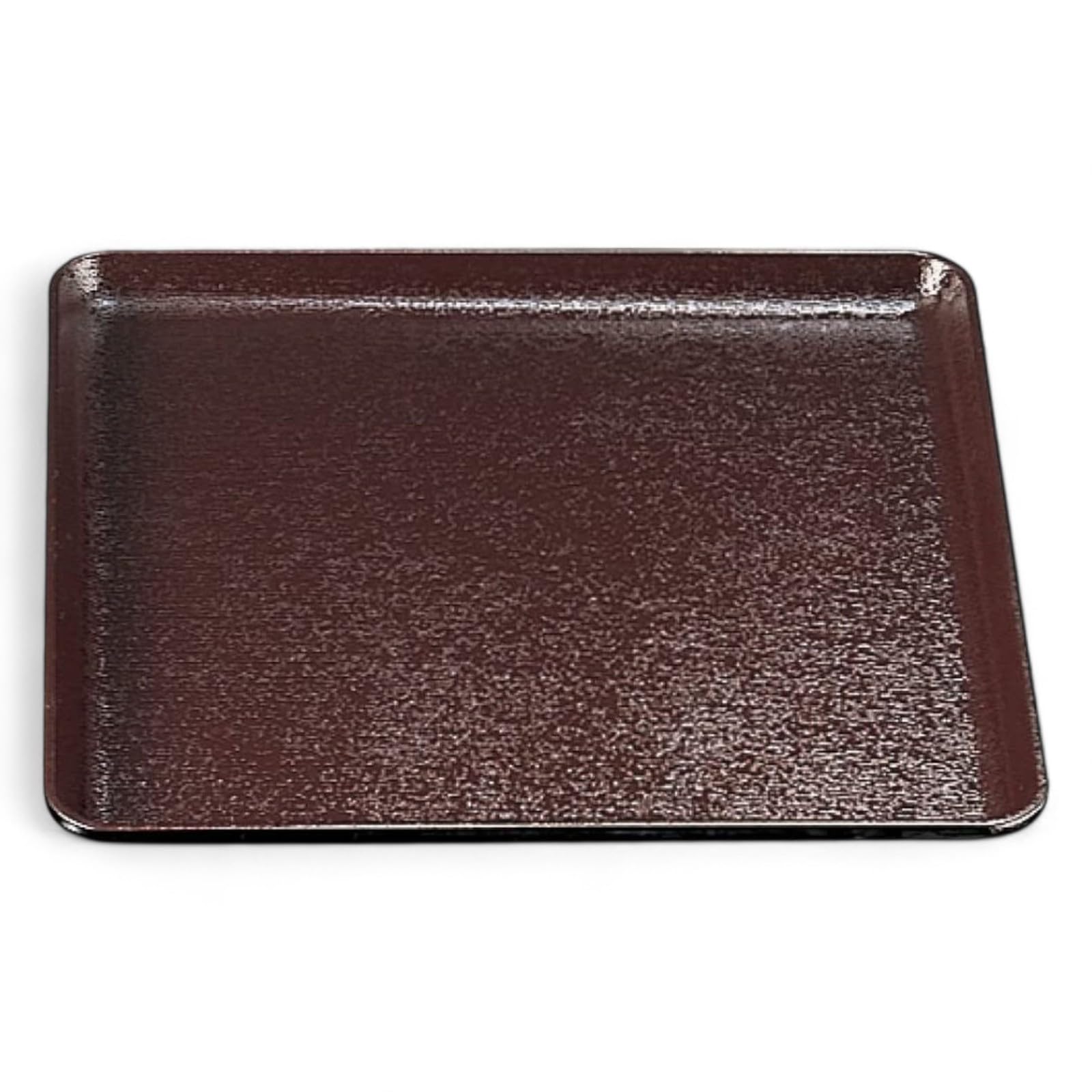 

FRP Square Zelkova Tray Lacquerware Made in Dishwasher Safe J-kitchens 1-Shaku (Tray/Tray) Brown, Non-Slip, 33cm, (Strong Resin), Japan,