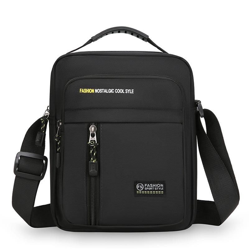 Herr Crossbody-väska Enkel axelväska Förvaringsväska med stor kapacitet Mode Multi-fickor Business Crossbody-väskor Messenger-väskor
