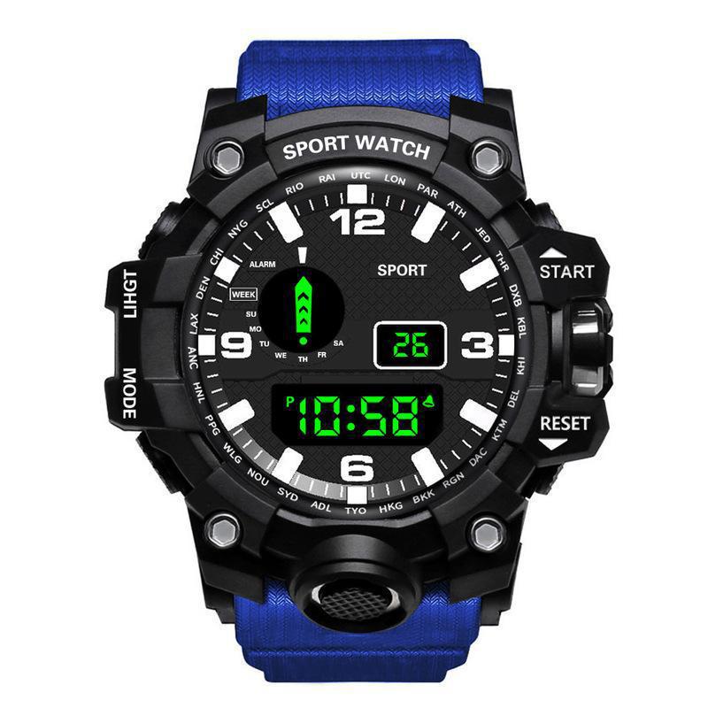 Multifunctional Waterproof Electronic Watch for Students and Men's Outdoor Sports