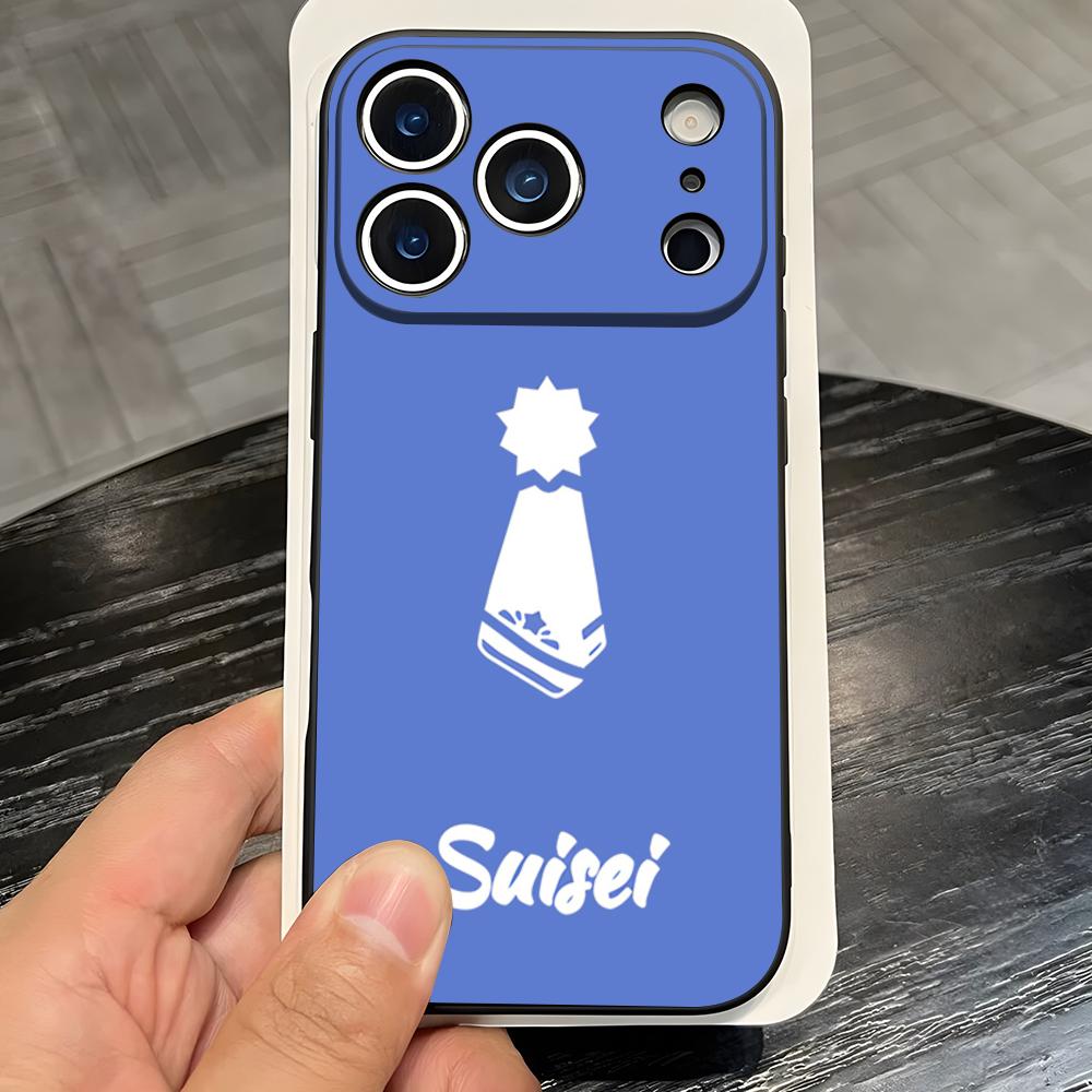H-Hoshimachi S-Suisei Phone Case For IPhone 17 Pro Max 16 15 14 Pro Max 13 11 X Xs Xr 8 7Plus Silicone Cover