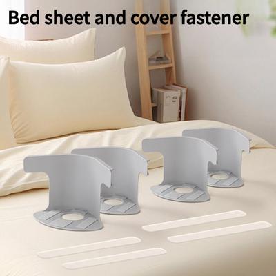 Bed Sheet Fixer Anti-Slip Non-Slip No-Movement Bed Sheet Bed Skirt No Needle Clip Invisible Buckle Bed Cover Fixer