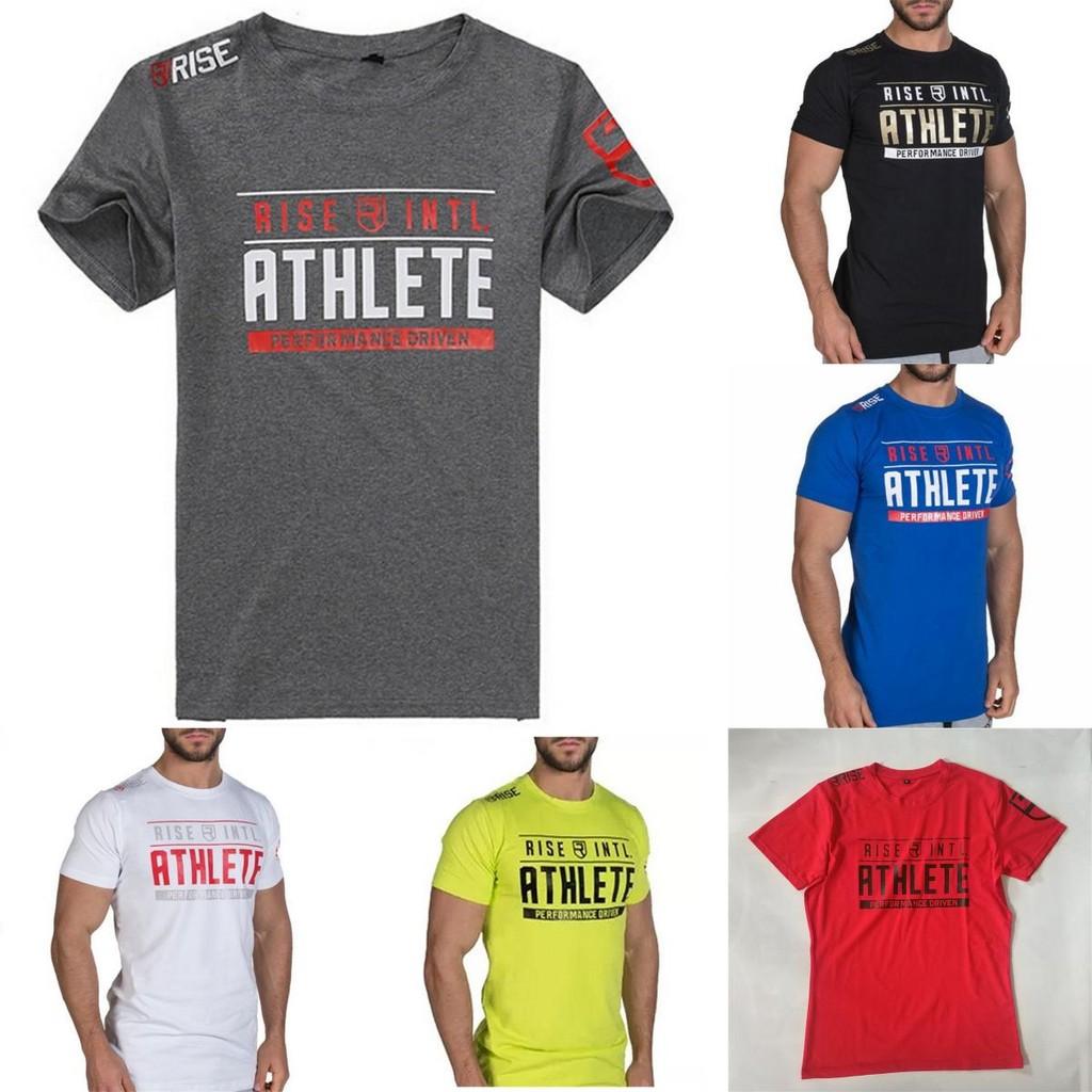 Mens Slim Fit Gym Crossfit Fitness Bodybuilding Muscle Tshirt Durable Breathable