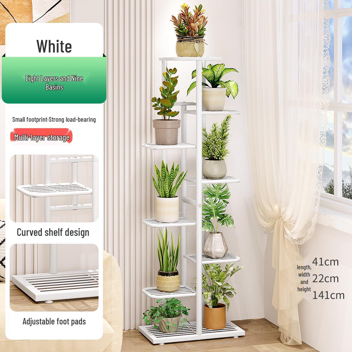 

Европейская кованая железная подставка для цветов - Многоярусная подставка для суккулентов и горшков для помещений/улицы