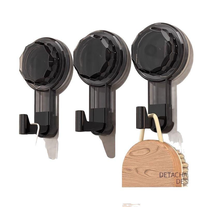 Bathroom Rotating Suction Cup Hook No Need for Drilling, Strong and Seamless Kitchen Door Back Wall Adhesive Hook