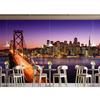 Bridge Wallpaper City Night View Mural Wall Decoration Large Wall Mural Living Room Bedroom Wallpaper