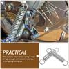 10Pcs Stainless Steel Extension Springs with Dual Hooks High Elasticity Mechanical Tension Springs for Vehicle Brackets Ladder