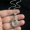 Viking Style Magnifying Necklace Gothic Steampunk Vintage Jewelry For Women