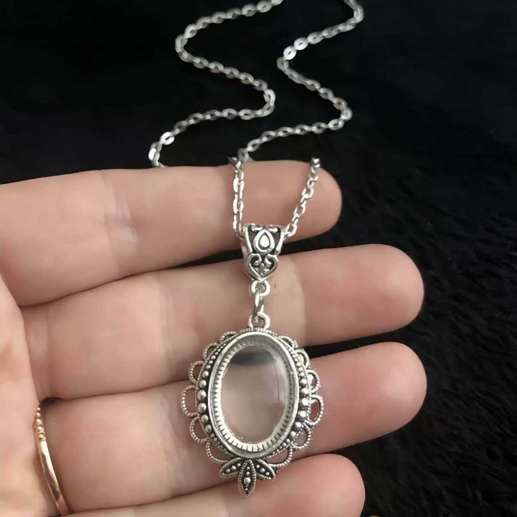Viking Style Magnifying Necklace Gothic Steampunk Vintage Jewelry For Women