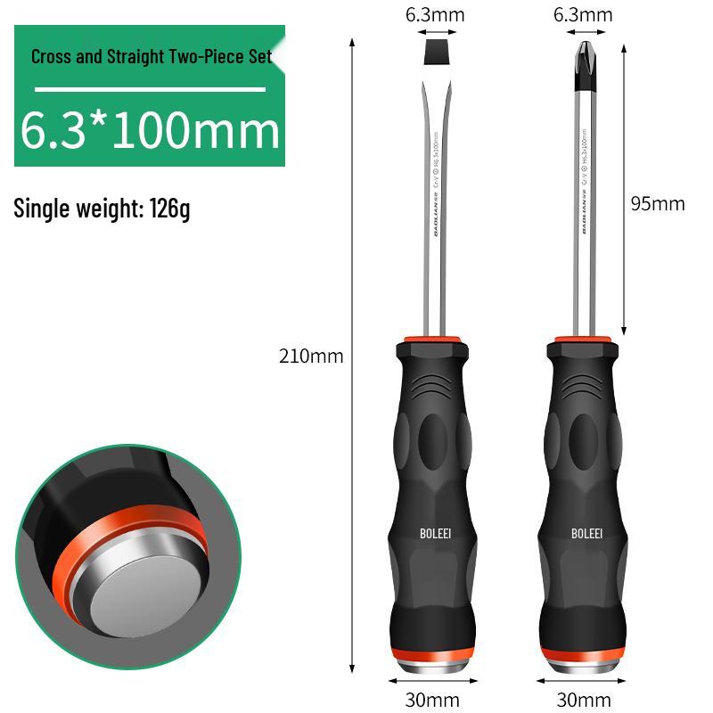 Multi-Function Screwdriver Tool Set: Cross-Head, Slotted, Torx, Flat-Head, Hammer-Compatible