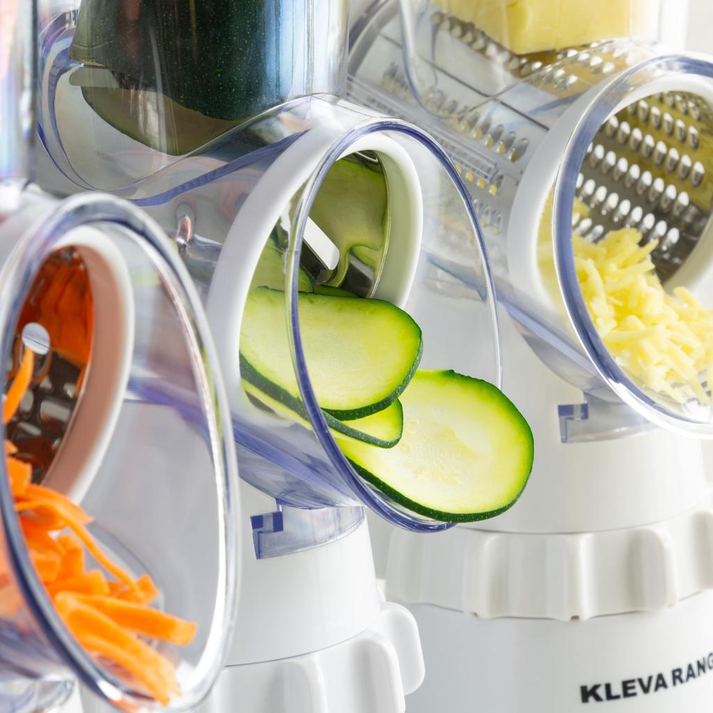 Clever Clever Slicer KLEVA SLICER Super Comes with 3 Stainless Steel Easy Multi Slicer [KLEVA Official] Time-Saving Slicer, Grating, Slicing,