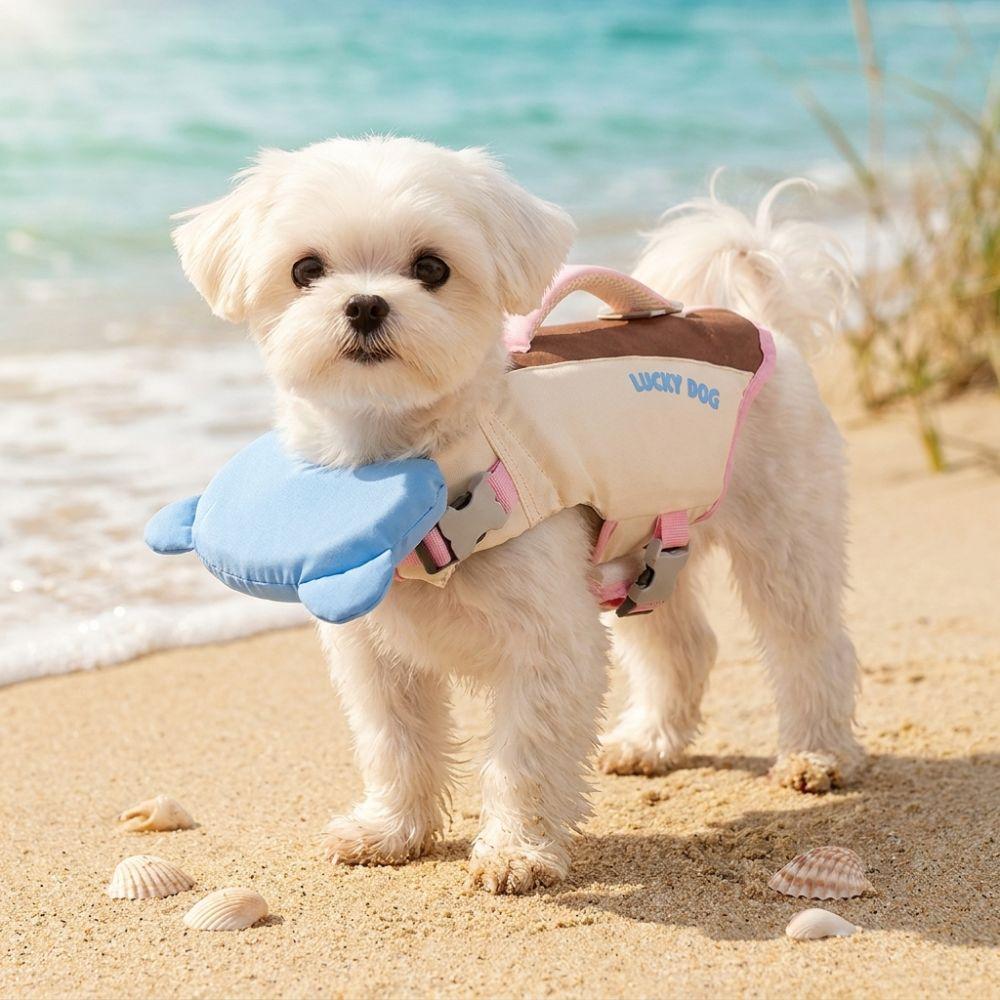 Waterproof Dog Life Jacket Adjustable Dog Life Preserver Puppy Safety Vests Spring Summer