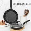 12-inch Nonstick Frying Pan Cooking Skillet with Lid No Toxic Egg Omelette Frying Pan Wok Pan with Heat-Resistant Handle