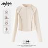 MJ STYLE Women's Long Sleeve Half-High Collar Top