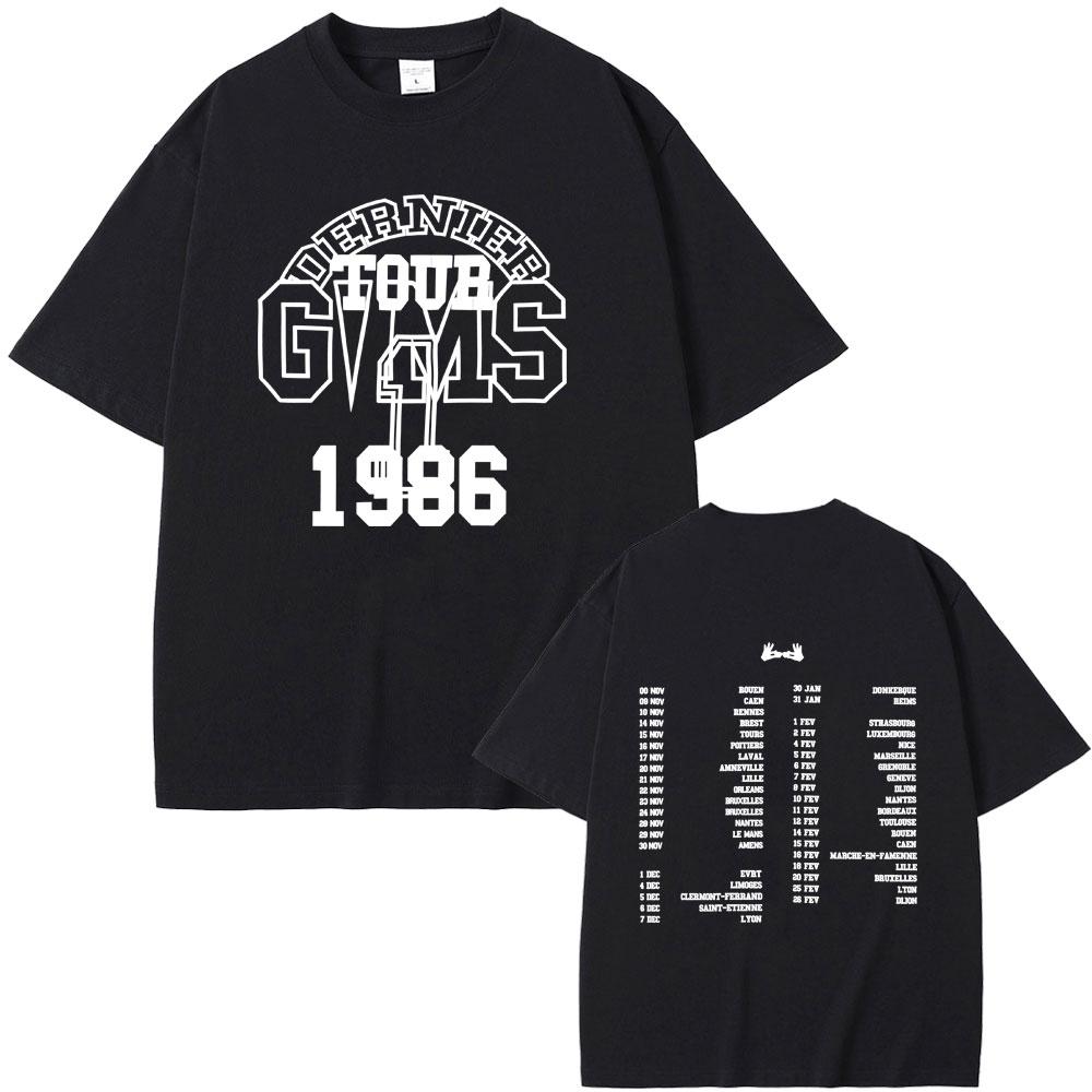 Rapper Gims Letzte Tour T-Shirt DIE LETZTEN WILLEN VON MOZART Merch Streetwear Herren Damen Hip Hop Mode Popmusik T-Shirts