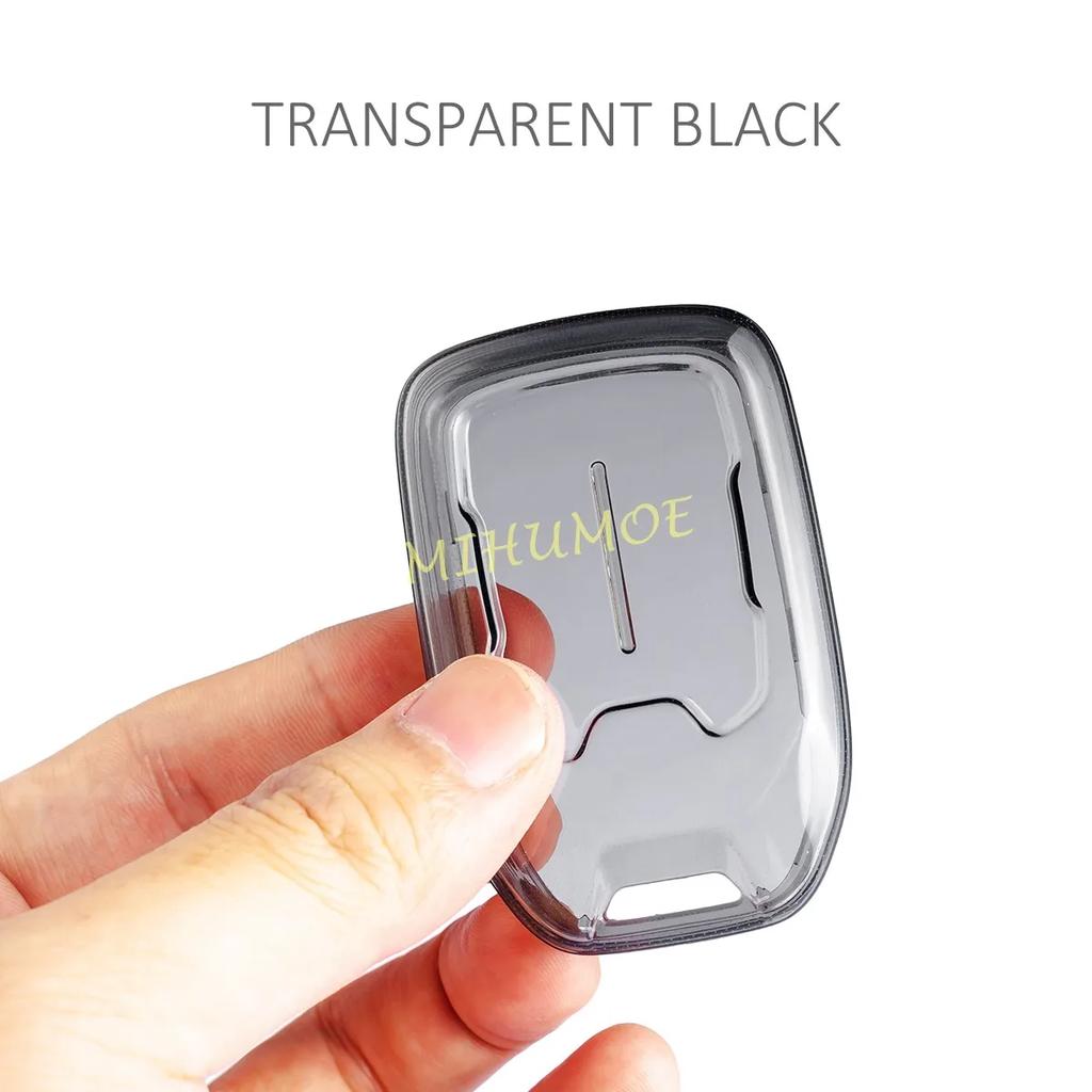 Für GMC Sierra Acadia Terrain Yukon Chevrolet Silverado Tahoe Suburban Schwarze Transparente Schlüsselanhängerhülle Abdeckung Schale Zubehör