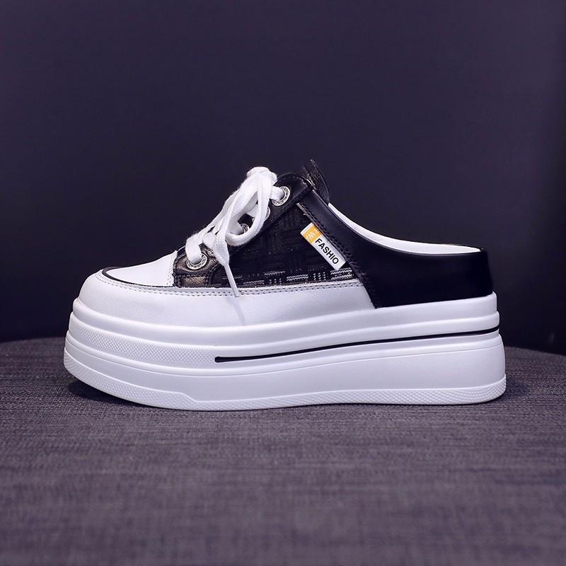 Thick-soled Half-slippers Soft-soled Summer Fashion Shoes Anti-slip Casual One-line Beach Sandals