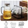 Heat-Resistant Glass Water Pitcher and Cup Set