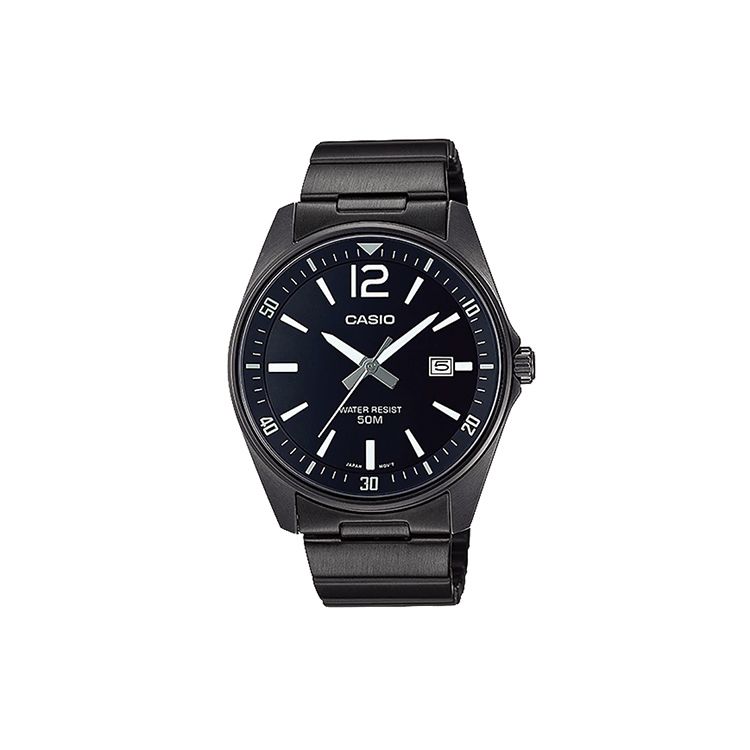 

Casio Standard Series 50M Water Resistant Simple Quartz Movement Stainless Steel Strap Watch Black Dial Men watches MTP-E170B-1BVDF Black