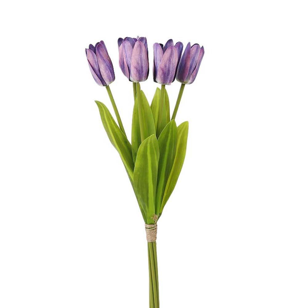 Realistic Simulation Big Tulip Real Touch Faux Tulip Branch Fake Flower  Dining Table