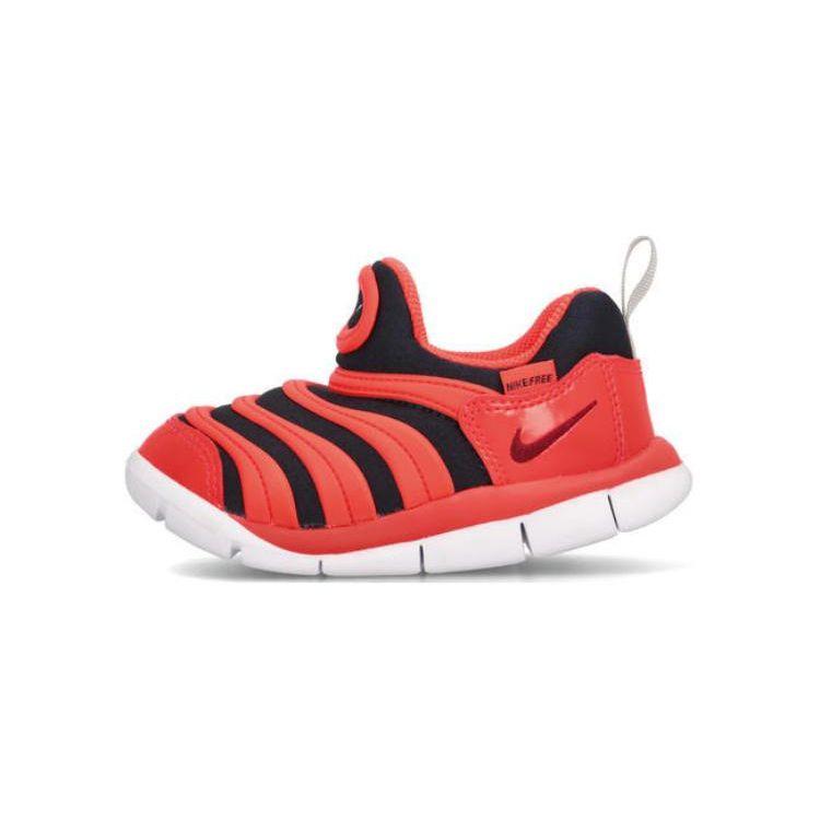 Nike Dynamo Free Fabric Comfortable Casual Wear Durable Lightweight Shock Absorption Support Low-Top Walking Shoes Baby Shoes Orange 343938-636
