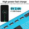 Car Solar Inverter DC 12V 24V To AC 220V 500W Power Inverter Voltage Transformer Converter 4 USB LED Display for Car Home