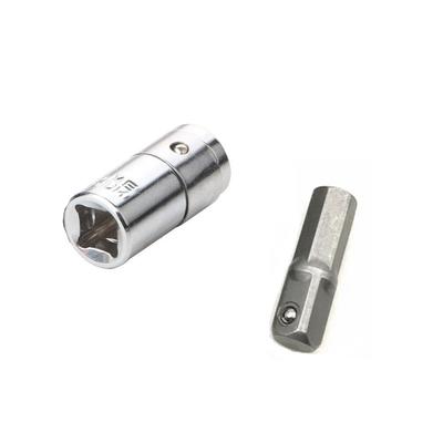 Adaptateur de douille de perçage convertisseur 1/4 carré 25mm 2 pièces