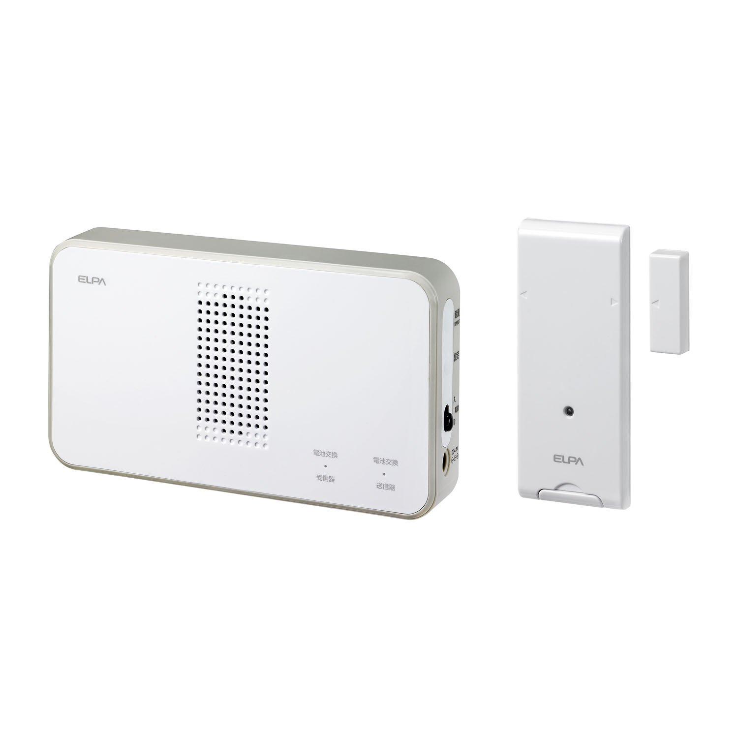 

ELPA Wireless Door Chime Sensor Set (EWS-S5034) for Caregivers, Offices, and Stores, Wireless, No Wiring Required